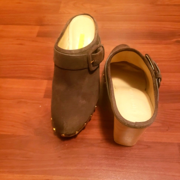 Veronica Beard * Pecan * "Dacey" Suede * Mule Heels * Size 7.5 * NWD - Picture 4 of 7